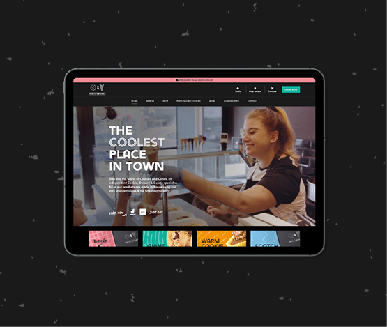 Cookies & Cones - Dessert Parlour - Website Design