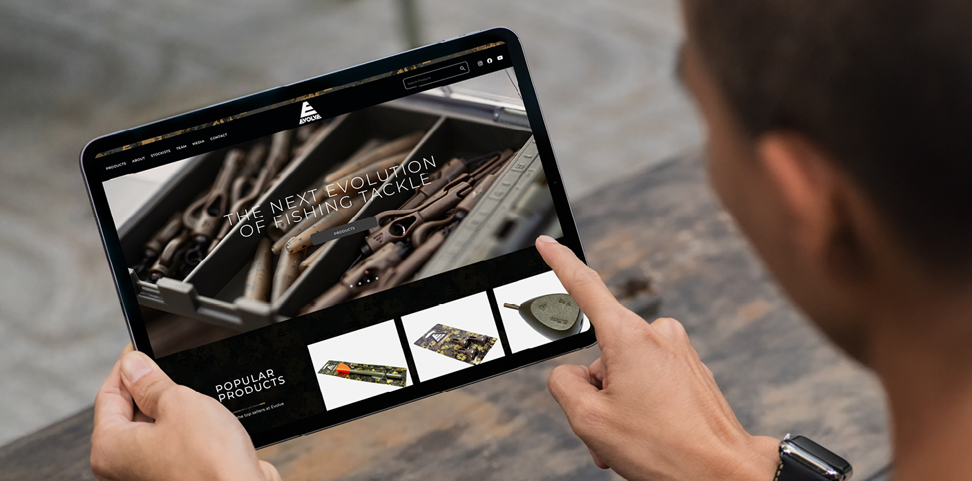 Evolve Tackle - Fishing Tackle - Website Design