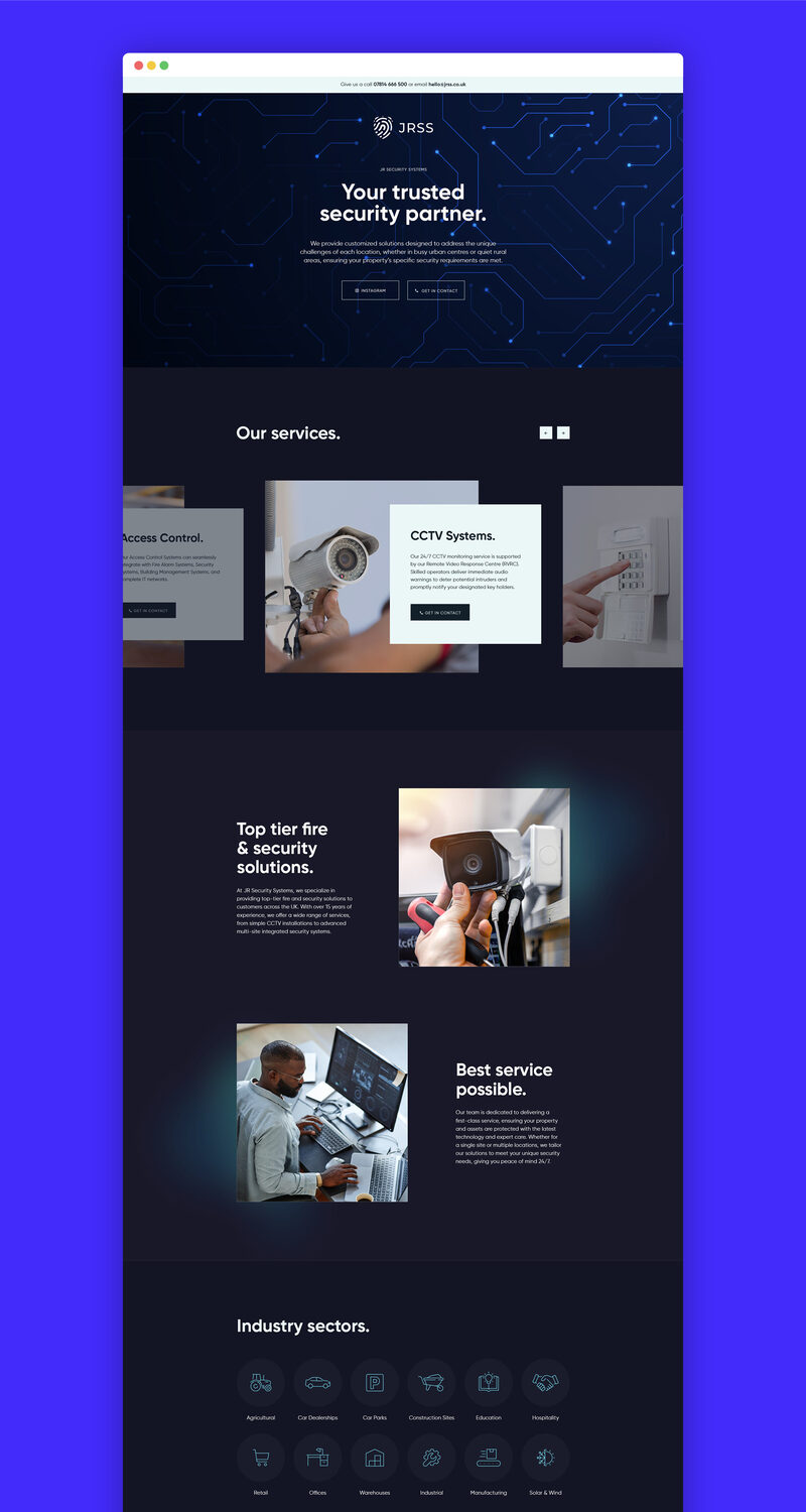 One Page Website Design