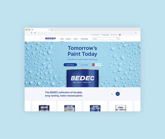 Bedec - Paint Company - Website Design